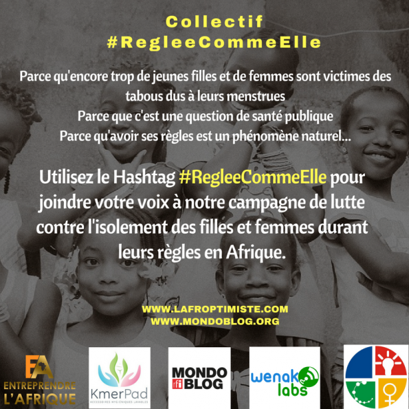 Article : Campagne « #RegleeCommeElle » pour lutter contre les tabous autour des menstrues féminines en Afrique